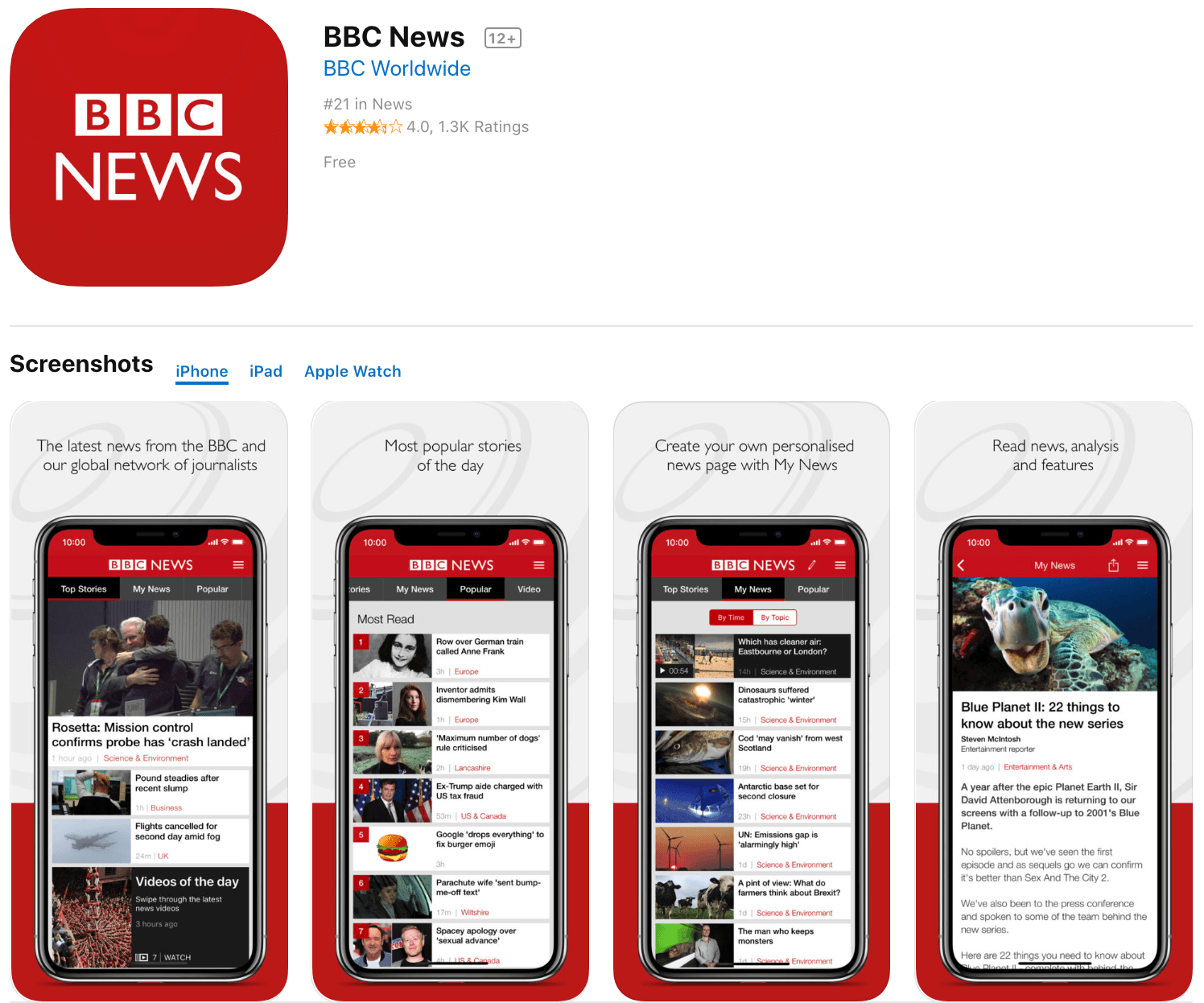 Marketing Apps BBC News