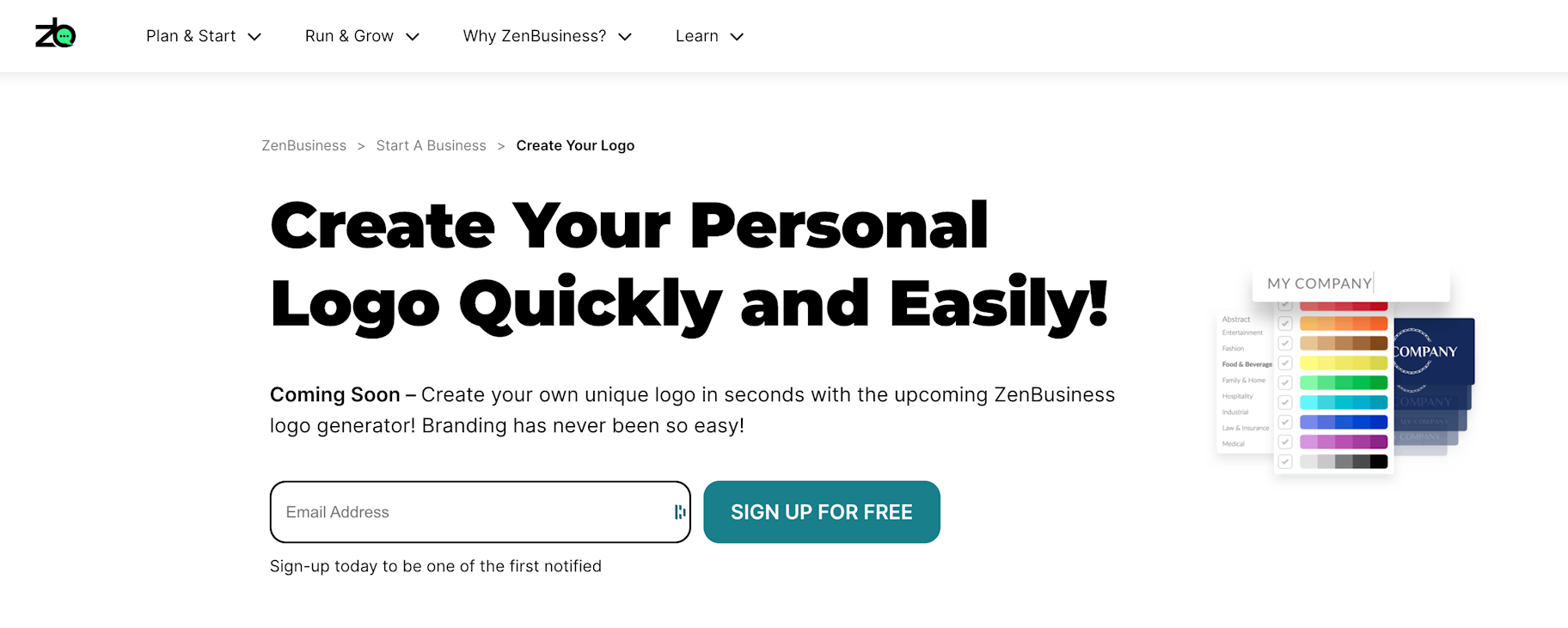 zenbusiness logo maker
